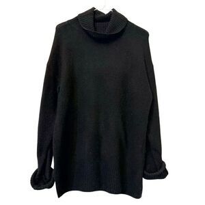 HEMA Turtle Neck Long Sleeve Knit Pullover Sweater Black Small